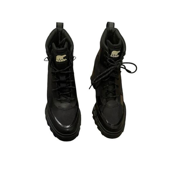 Sorel Brex Heel Lace Up Bootie Waterproof Comfortable Black Size 8.5 NWOB - Picture 5 of 12